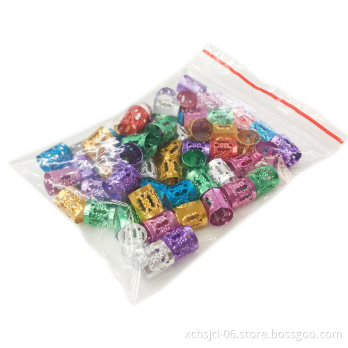 Colorful Wholesale Price 7 Colors Dreadlock Ring Dreadlock Beads Hair Extensions for Women with  Hair Extensions